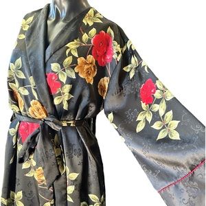 Vintage 90s two-piece lingerie set gown with robe size large